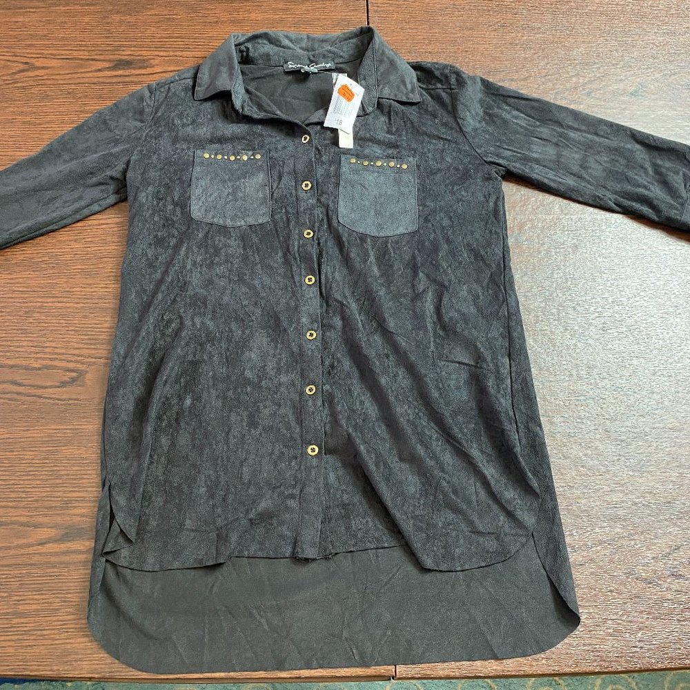 French Laundry Small Black Button Down Shirt